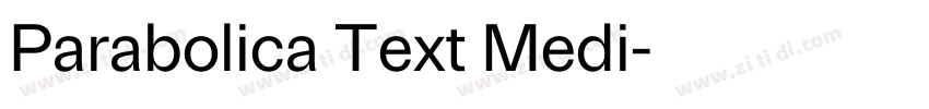 Parabolica Text Medi字体转换 Parabolica Text Medi字体转换